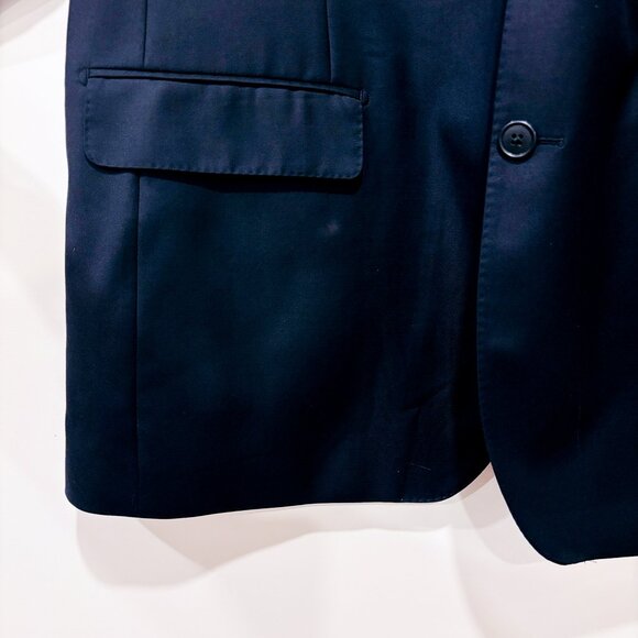 BETENLY Navy wool tailored blazer | Men's classic formal suit jacket | 44L * - Picture 5 of 9
